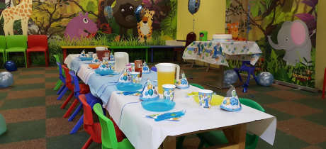 Party room at Jungle Monkeyz in Harrow