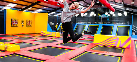 A woman jumping at RedKangeroo