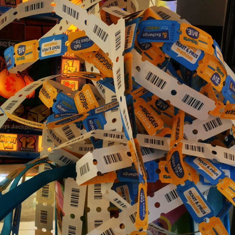 Day topped off with a big win at the caravan arcade