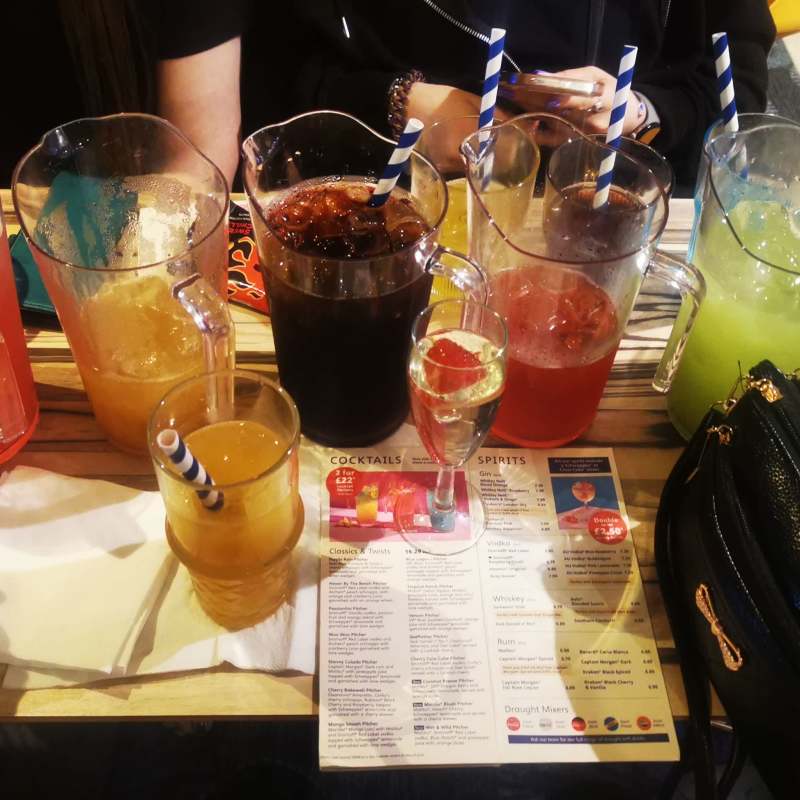 Lovely mix of cocktails to end the night back at camp
