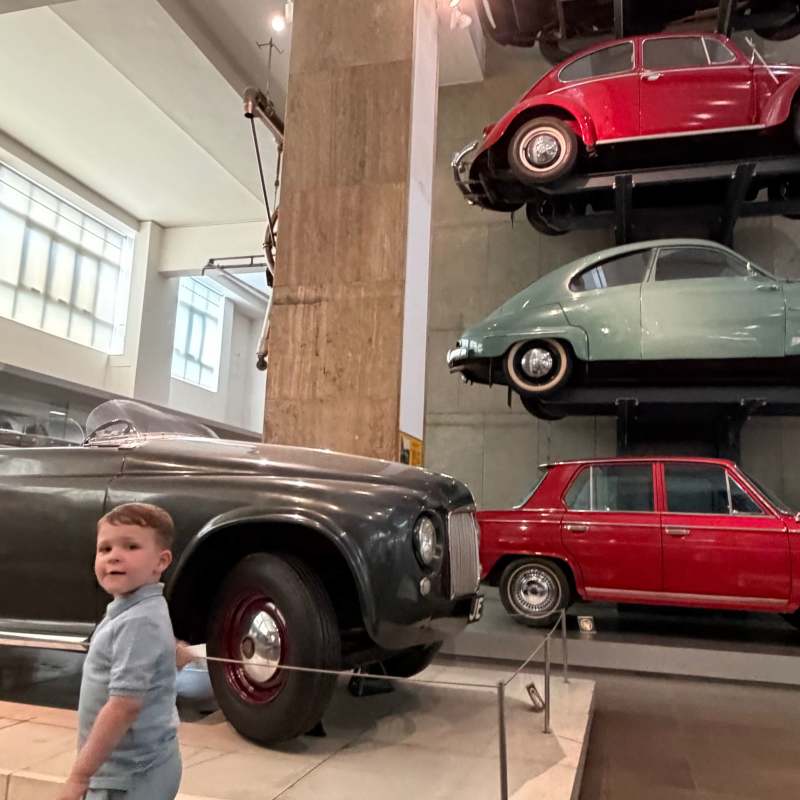 Francis loved the old cars!