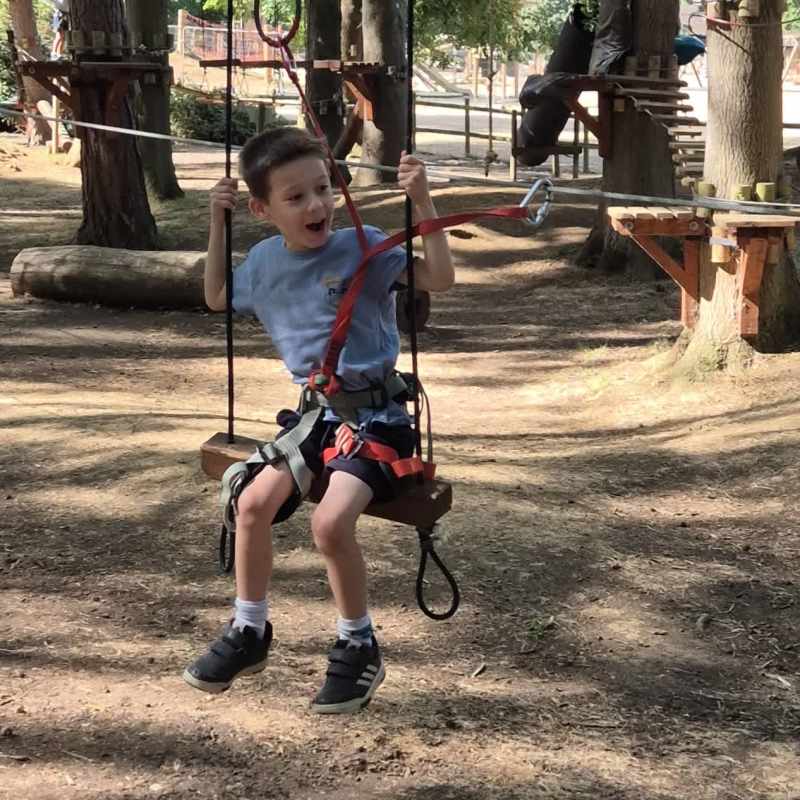 Zip line swing