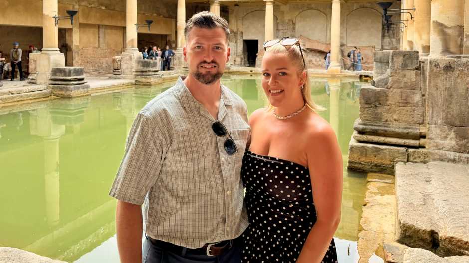 Taking in over 2,000 years of history at the Roman Baths. An incredible experience that had us wishing the children were there to see it too. Taking in over 2,000 years of history at the Roman Baths. An incredible experience that had us wishing the children were there to see it too.