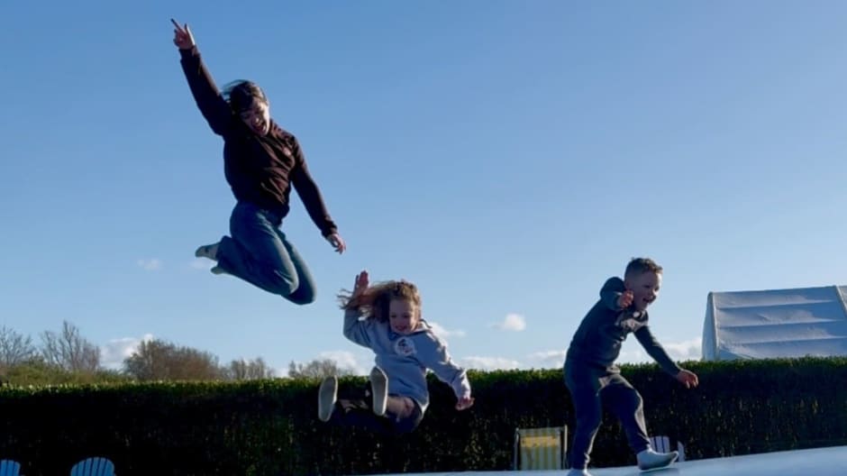 Big jumps, big smiles and plenty of energy burned off! The jumping pillow kept the children entertained for ages! Big jumps, big smiles and plenty of energy burned off! The jumping pillow kept the children entertained for ages!