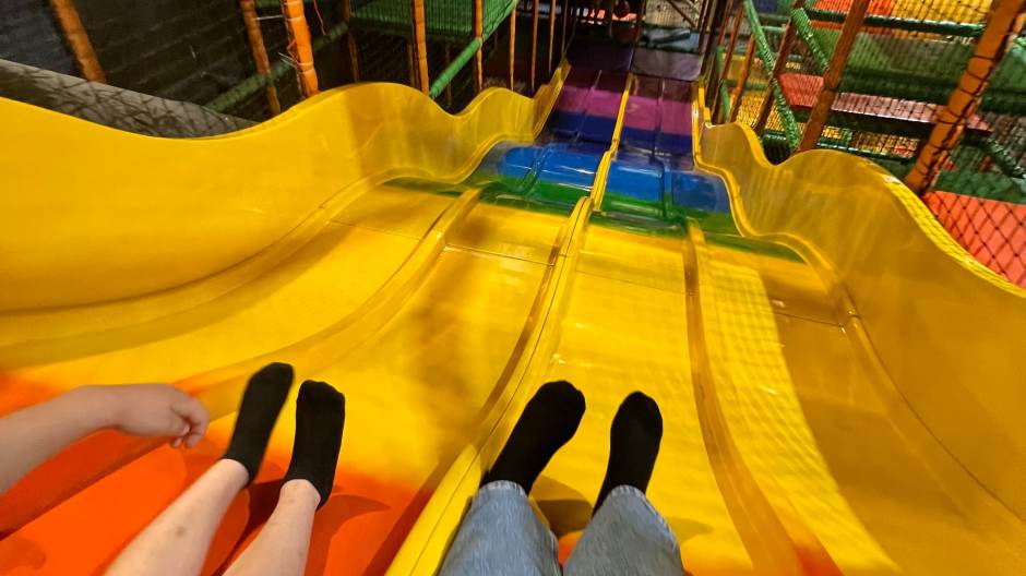 When the kids ask, “Mum, are you coming down too?”… how could I say no?! 😂💛