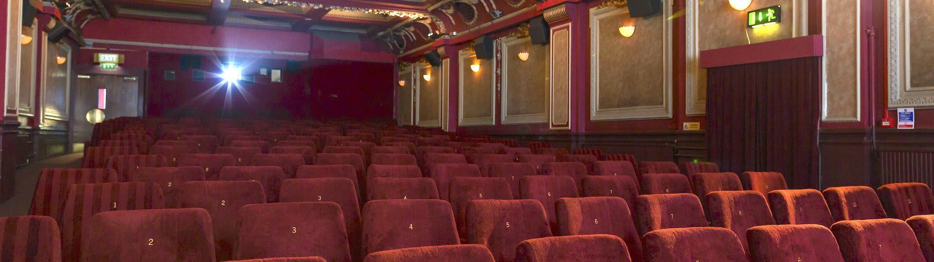 picturehouse logo on cinema screen with text