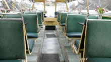 Seating at Kingfisher River Cruises in Symonds Yat