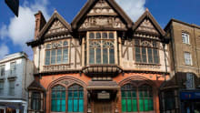 Entrance to Beaney House of Art and Knowledge in Canterbury