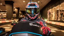Boy on go kart at York MotorSports Village in York