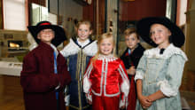 Kids in costumes at National Civil War Centre - Newark Museum