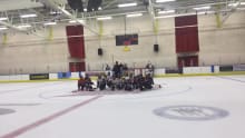 Hockey team at Linx Ice Arena in Aberdeen