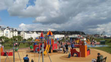 Outdoor play area at The Den Teignmouth