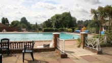 Outdoor swimming pool at Hitchin Swimming Centre