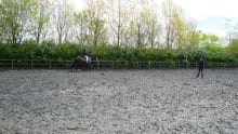 Person horse riding at Hargate Hill Equestrian Centre in Glossop