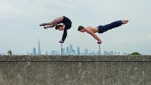 Acrobats at National Centre for Circus Arts in London