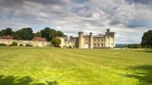 Outside view of Chiddingstone Castle in Edenbridge