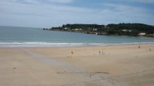 View of St Brelades Bay Beach in Jersey
