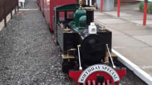 Miniature train at Avonvale MES Miniature Railway in Alcester