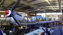 War aircraft at Spitfire and Hurricane Memorial Musem in Ramsgate