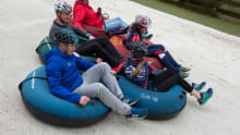 Family tubing at Huntly Nordic and Outdoor Centre in Huntly