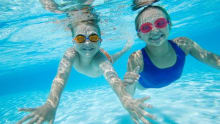 Kids swimming at Five Rivers Leisure Centre in Salisbury