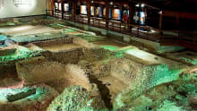 Roman ruins at Lullingstone Roman Villa in Eynsford