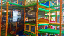 Indoor soft play frame at Becontree Heath Leisure Centre in Dagenham