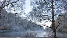 Lake at Creswell Crags in Worksop