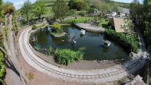 Lake at Elham Valley Railway Museum in Folkestone