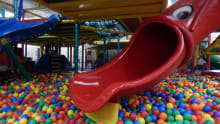 Soft play slide and ball pit at Neptunes Kingdom in Hornsea