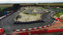 Race track at Chequered Flag Karting in Grimsby