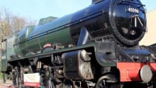 Train at Ingrow Museum of Rail Travel in Keighley