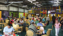 Cafe area at Dandi Lion Playzone in Scunthorpe