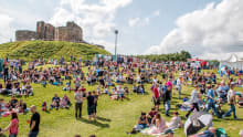 Families outside Stafford Castle
