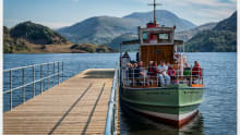 Cruise boat at Ullswater Steamers in Glenridding