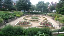 Garden at Central Park in Peterborough