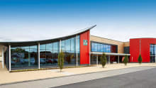 Outside view of Wyre Forest Leisure Centre in Kidderminste