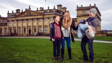 Family at Harewood House in Leeds