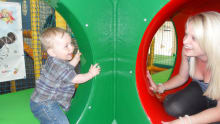Mum and son at Space to Play Bedlington