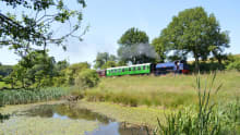 Steam Train at Foxfield Railway in Stoke on Trent