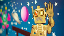 Wall art at Space Bugs in Broxburn