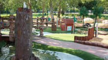 Mini golf course at Rascal Bay in Brentwood