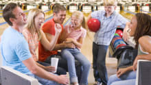 Family laughing at Nuneaton Bowl