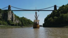 The Matthew of Bristol ship travelling