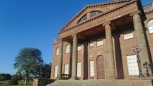 Outside view of Berrington Hall in Leominster