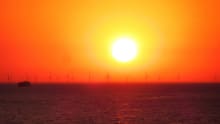 Sunset at West Bay Beach in Dorset