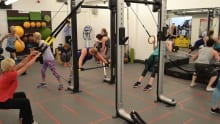 People in gym at Xcite Linlithgow Leisure Centre