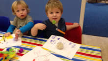 Kids drawing at Kidz Play Indoor Play Centre in Prestwick