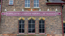 Outside view of LlanfairPG Station in Llanfairpwllgwyngyll