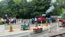 Families at Devon Railway Centre in Tiverton